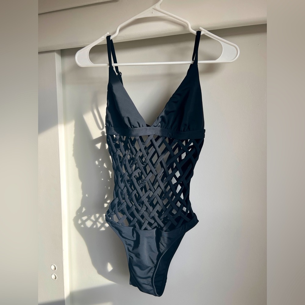 Mara Hoffman swimsuit from 10 years ago.